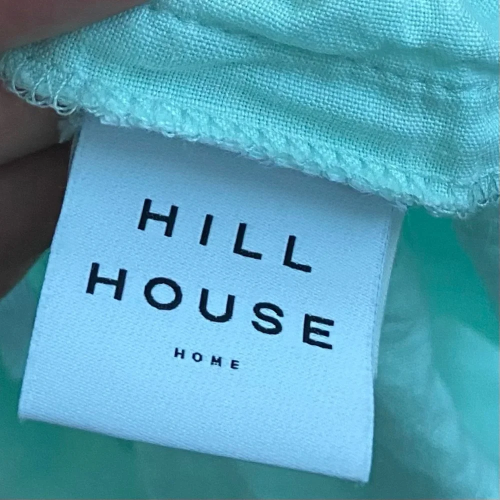 🍒Hill House Home Linen 2021 Duvet+Fitted Sheet+2 Pillowcases Queen/Seafoam Green